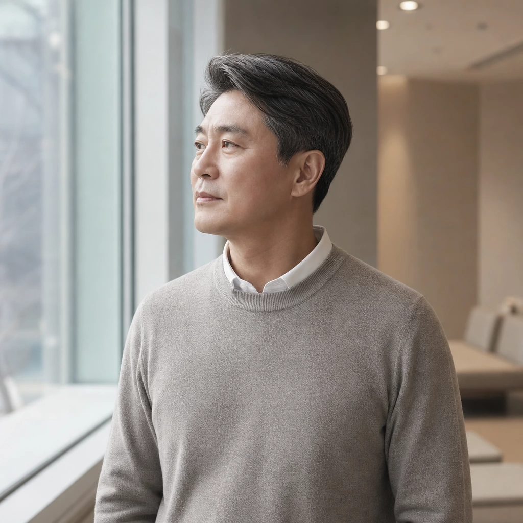 50대 남성 건강검진을 받는 모습