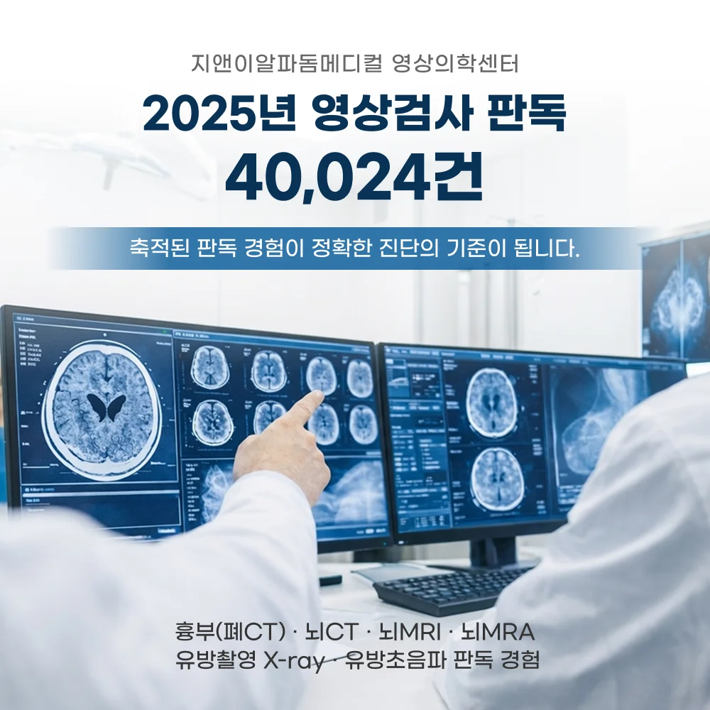 영상검사 판독건수