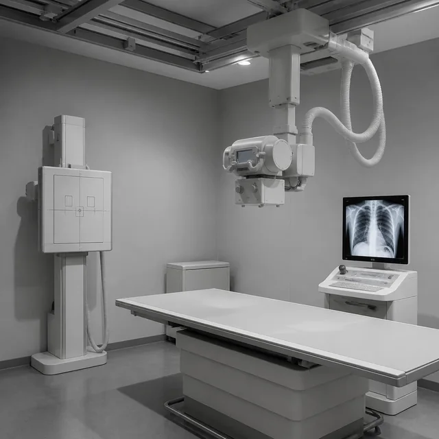 X-RAY 를 시행하는 검사 장면