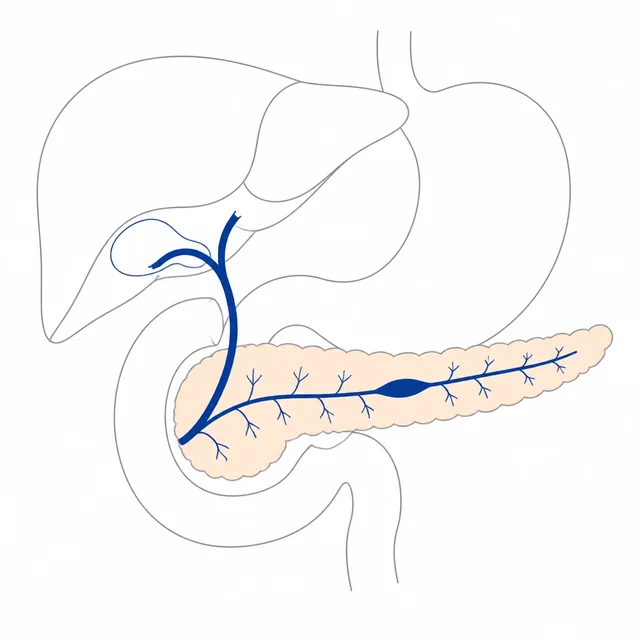 췌장MRI 의 원리를 나타낸 도해